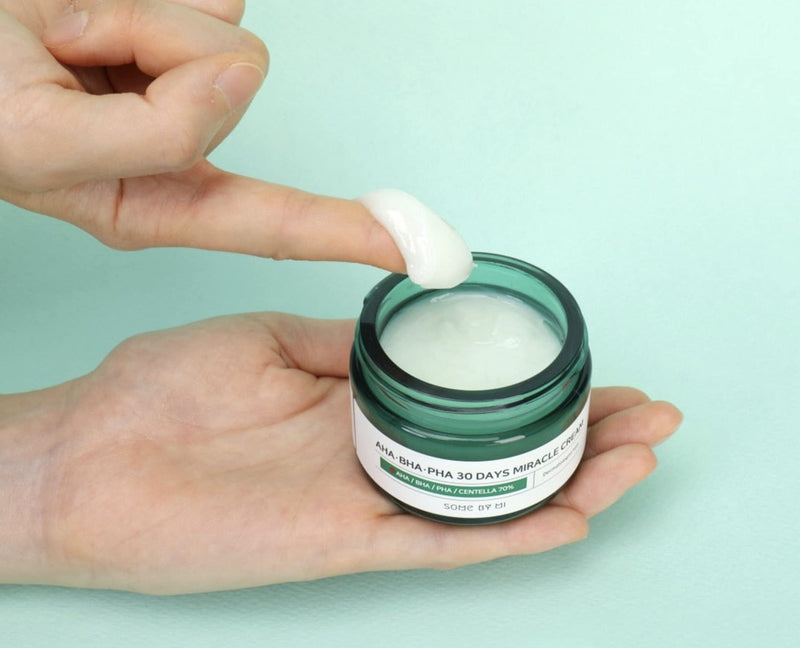 [Australia] - SOME BY MI AHA. BHA. PHA 30 Days Miracle Cream, 60 g, Mild Skin Barrier Cream, Acne-Fighting, for Sensitive Skin, Calming, Cleanse + Protect Skin, Anti-wrinkle, Natural Ingredient, Korean Skin Care 