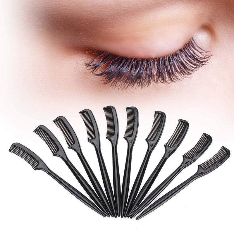 [Australia] - 10pcs / Set Plastic Eyelashes Comb,Eye Lashes Separator Tool,Portable Beauty Makeup Expert Tools 
