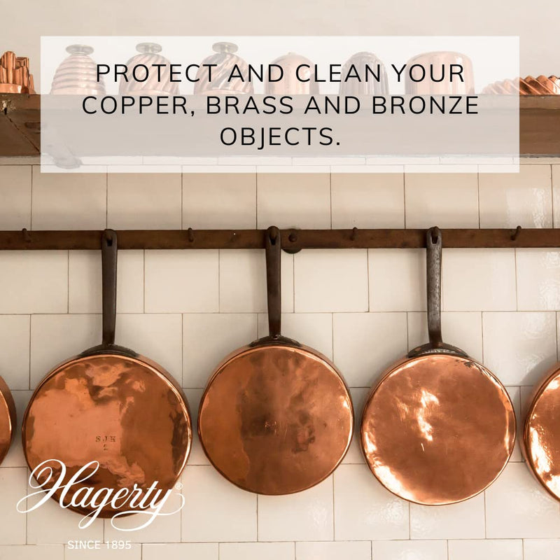 [Australia] - Hagerty Copper, Brass & Bronze Duster - Impregnated Polishing Cloth for Copper, Brass or Bronze Objects - 1 Piece 55 x 36 cm - Shine and Extra Protection 