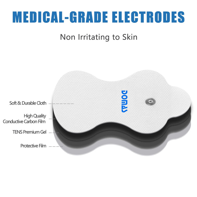 [Australia] - 20 Pcs Compatible with Omron TENS Unit Replacement Pads Only Omron Compatible TENS Pads Long Life Replacement Pads (not Omron Brand) 10 Pairs Brand: DOMAS 