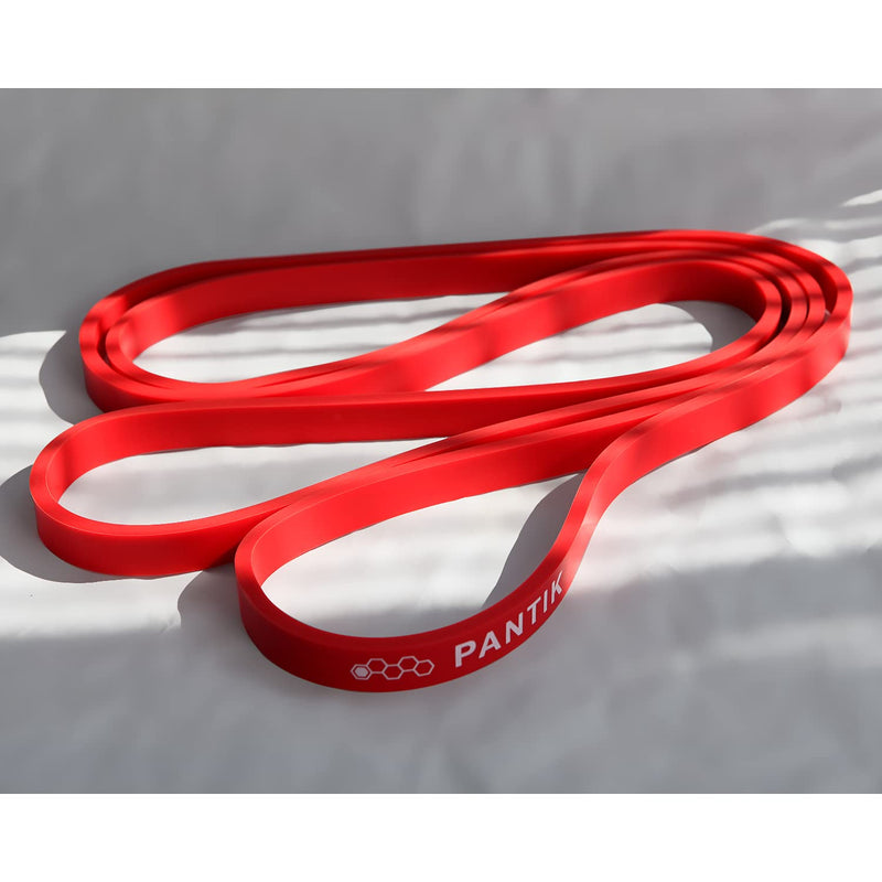 [Australia] - PANTIK Resistance Bands Set for Women and Men Pull up Bands Exercise Loop Band for Body Stretching Powerlifting Yoga Pilates Resistance Training red 