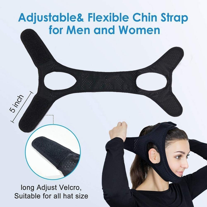 [Australia] - Chin Straps for Snoring, Anti Snoring Chin Strap Devices, Vosaro Jaw Strap for Sleeping with Men Women, Adjustable and Breathable for User Keep Closed While Sleeping for Snorers 