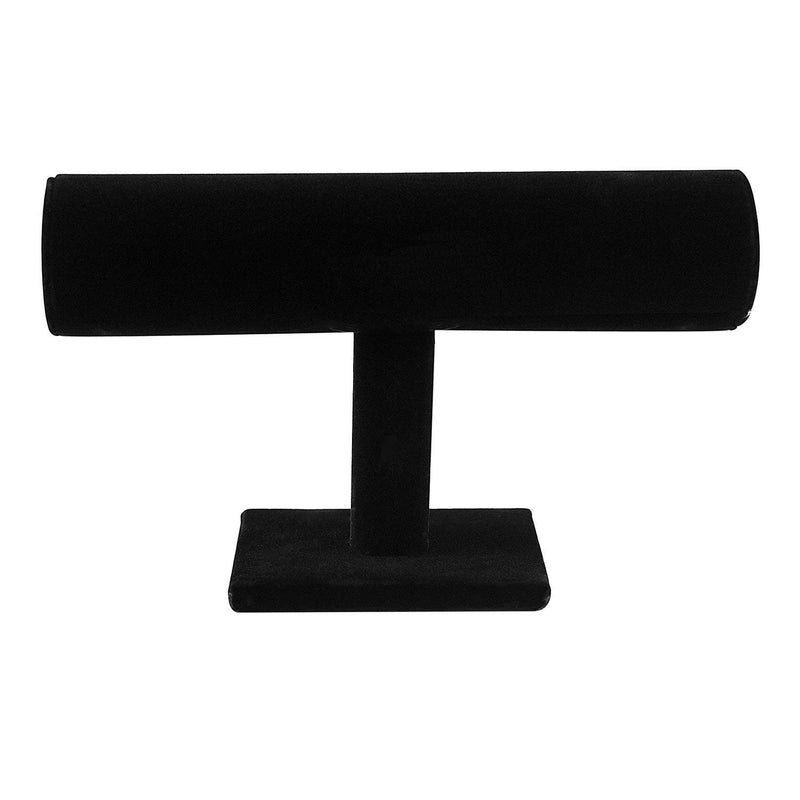 [Australia] - Super Z Outlet Black Velvet Hovering T-Bar Bracelet Necklace Jewelry Display Stand for Home Organization 