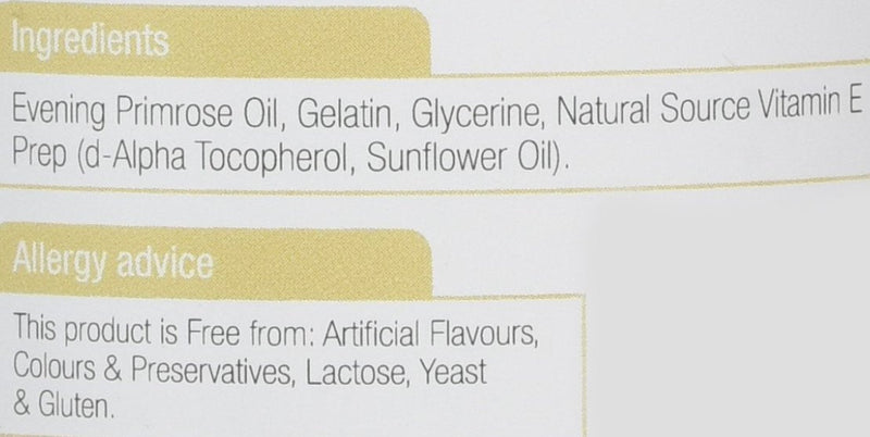 [Australia] - Natures Aid Evening Primrose Oil 1000 mg, Cold Pressed, Omega-6 GLA, 180 Softgel Capsules 