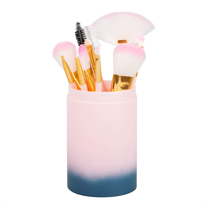 [Australia] - Makeup Brush Sets,Sonku 12 Pcs Makeup Brushes Kit for Foundation Blush Eyeshadow Eyebrow Eyeliner with 4 Pcs Makeup Sponge 