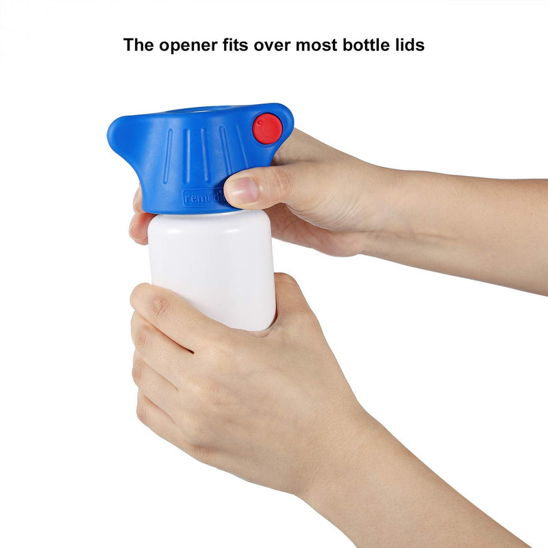 [Australia] - Remedic Medicine Bottle Opener with Magnifier and LED Light Multi-Opener for Better Grip Strength - Twist Lid Opener - Elderly Daily Living Aids Arthritis friendly - Practical Gift Idea 