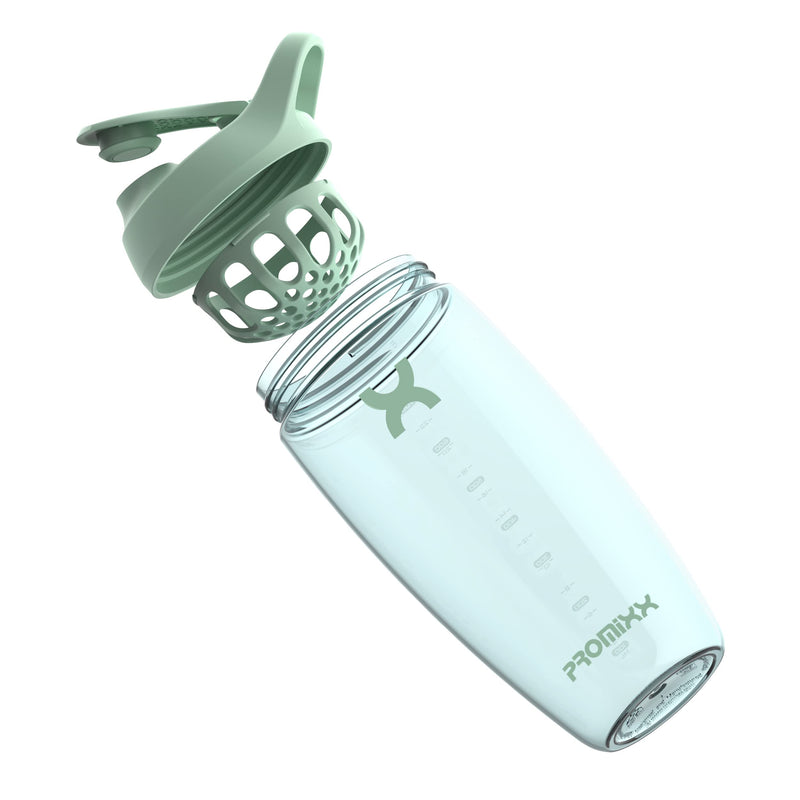 [Australia] - PROMiXX Shaker Bottle - Premium Protein Shaker Bottle for Supplement Shakes - Easy Clean, Durable Cup (700ml, Seagrass Green) 700ml 