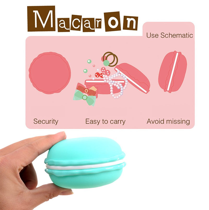 [Australia] - Giant Macaron Case, Coolrunner Macaron Jewelry Box, Macaron Cute Pill Box, Colorful Macaron Jewelry Storage Box, Shape Storage Box Candy Cute Pill Organizer Case Container(Large 2 pcs) 