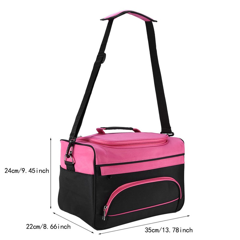 [Australia] - Professional Cosmetics Beauty Hairdressing Styling Bag, Multi-functional Hair Stylist Hairdresser Salon Makeup Beauty Cosmetics Organizer Tool Bag Case Holder Box with Strap for Hair Stylist 