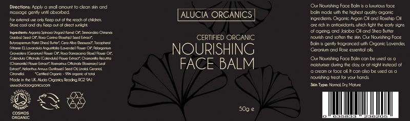 [Australia] - Alucia Organics Certified Organic Nourishing Face Balm 50g 