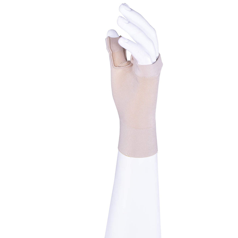 [Australia] - Truform Lymphedema Compression Gauntlet, 20-30 mmHg Post Mastectomy Support, Beige, Medium (20-30 mmHg) 