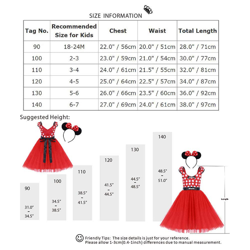 [Australia] - IWEMEK Girl Polka Dots Cosplay Birthday Princess Tutu Dress Up Fancy Christmas Ballet Leotard Costume with Headband 18-24 Months Hot Pink #Long 