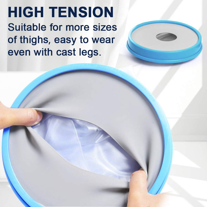 [Australia] - Bukihome Shower Watertight Foot Protector, Adult Leg Cast Covers, Extra Large Capacity for 198 Pounds Adult Thigh Tension & Super Waterproof Leg Protector Legs 