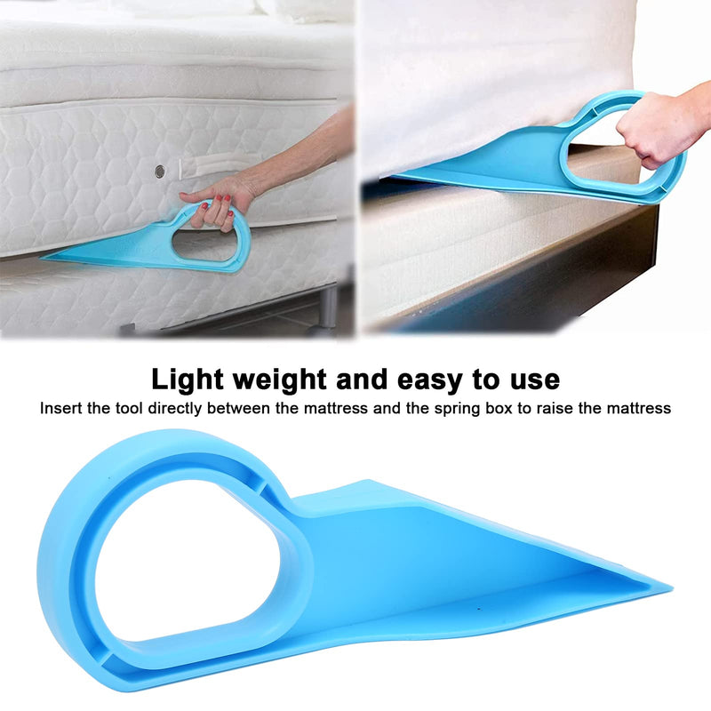 [Australia] - TOPINCN Mattress Lifter Plastic Ergonomic Mattress Wedge Elevator Bed Making Mattress Lifting Handy Tool Alleviate Back Pain Bed Maker Kit 