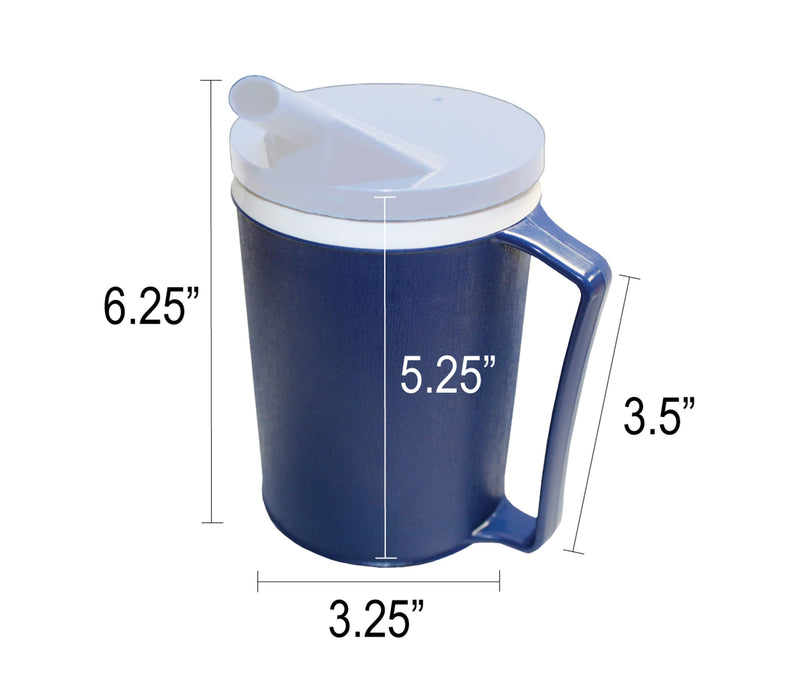 [Australia] - Insulated Blue Mug with White Snorkel Lid, Non-Weighted 