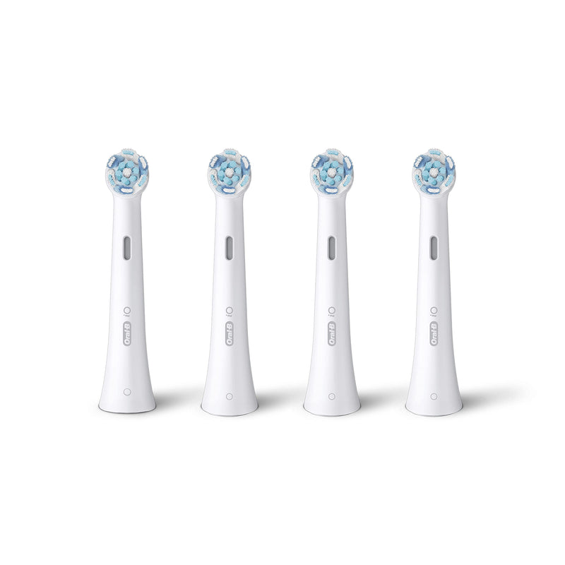 [Australia] - Oral-B iO Ultimate Clean Electric Toothbrush Head, Twisted & Angled Bristles for Deeper Plaque Removal, Pack of 4, White 4 Pack 