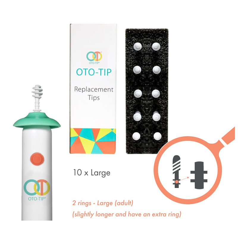 [Australia] - Oto-Tip Electric Silicone Spiral Earwax Series (Replacement Tip(L)) Replacement Tip(L) 