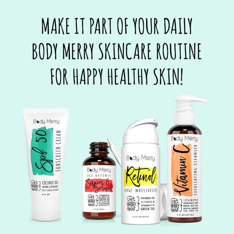 [Australia] - Body Merry SPF 50 Moisturizing Sunscreen Lotion for Face, Neck, Arms and Body with Zinc Oxide, Vitamin E and C and Organic Extracts 