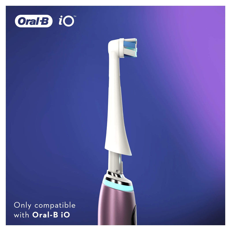 [Australia] - Oral-B iO Ultimate Clean Electric Toothbrush Head, Twisted & Angled Bristles for Deeper Plaque Removal, Pack of 4, White 4 Pack 