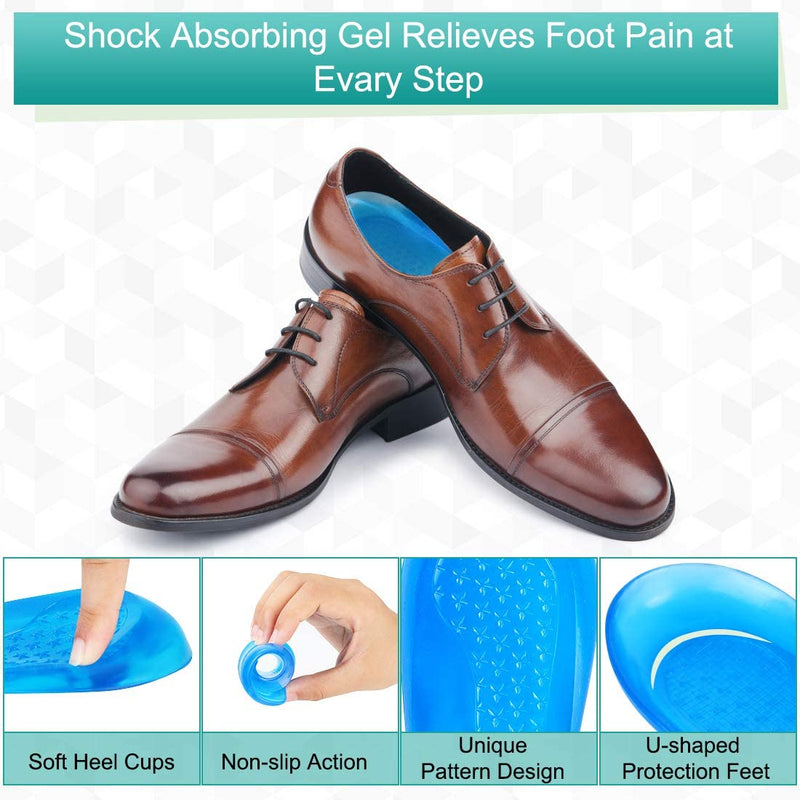 [Australia] - Foot Correction Insoles, Silicone Gel O/X Leg Orthotic Insoles Arch Support Shoes Cup Insert Pads Heel Cup Posture Corrective Heel Cups(S34-40) S34-40 