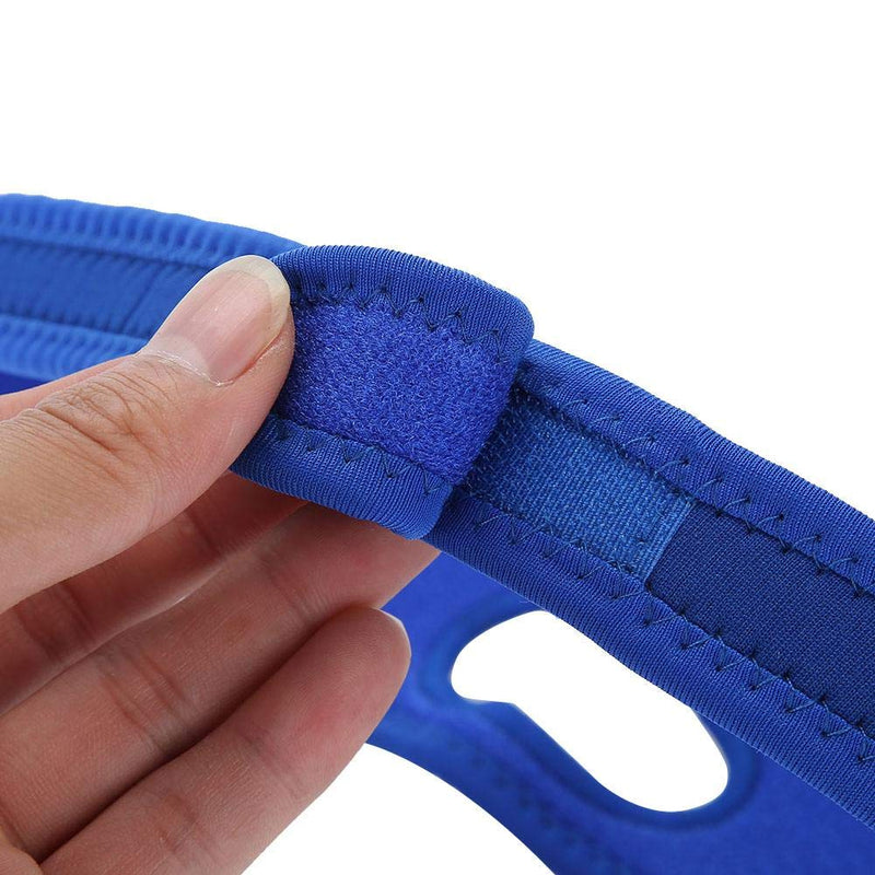 [Australia] - 2 Colors Anti Snoring Strap, Unisex Sleeping Stop Snoring Strap Belt, Headband Jaw Support Belt, Adjustable Comfortable Breathable Washable Anti Snoring Bands for Men and Women(Blue) Blue 