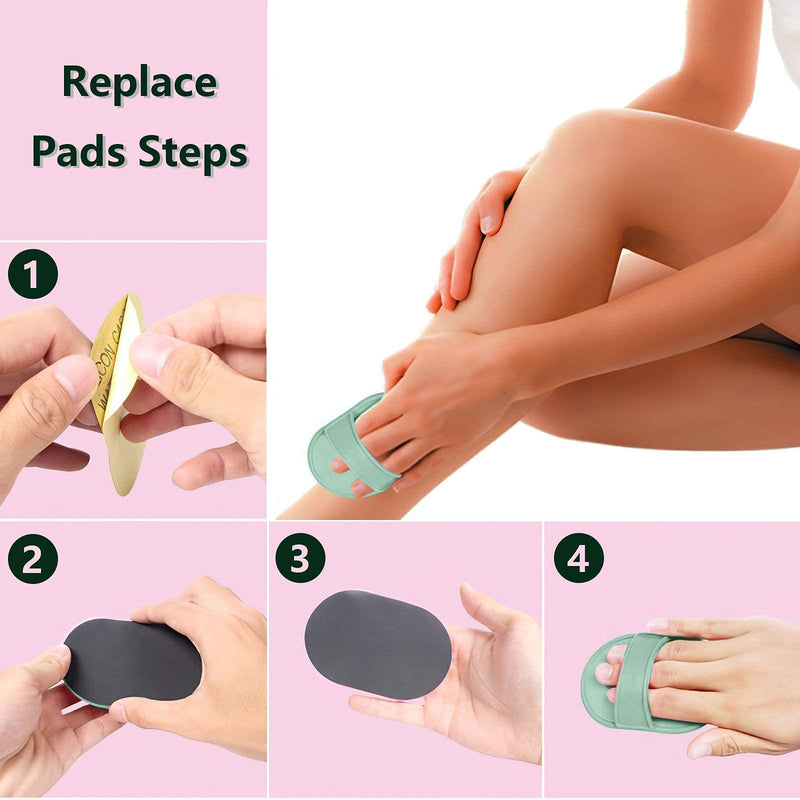 [Australia] - Sharplace Refill Pads - 80pcs - Replacement Pads for Hair Removal Buffers Exfoliator Depilatory 