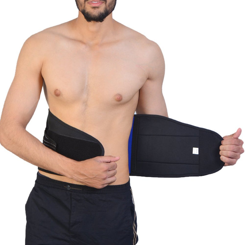 [Australia] - Body and Base TM, Adjustable Neoprene Double Pull Lumbar Support Lower Back Belt Brace Pain Relief (Small (22-27 inches)) S (Pack of 1) 