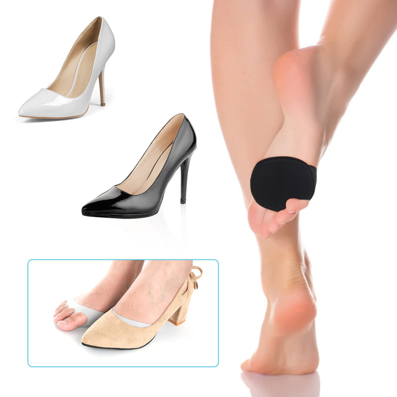 [Australia] - 10 Pairs Forefoot Pads Honeycomb Fabric Metatarsal Cushions Ball of Foot Cushion Pads Reusable Forefoot Pads Women High Heels Invisible Socks for Women 