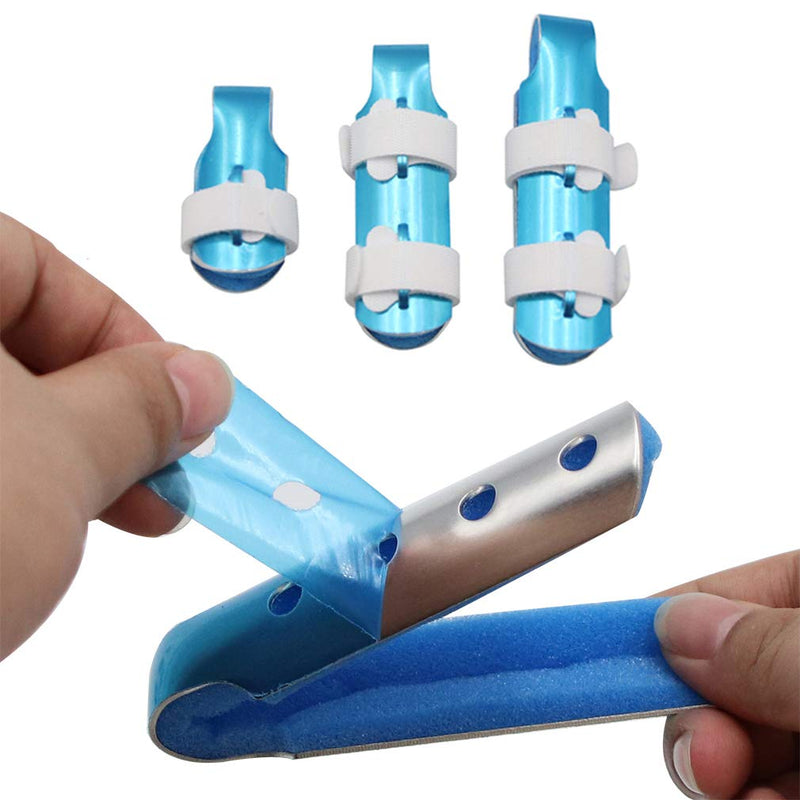 [Australia] - BRMDT Finger Splint Finger Brace For Thumb Pinky and Middle Finger, Reusable Finger Splints For Straightening, Stabilizer For Broken Finger, Relieve Arthritis Pain (Mixed) 3 Piece Assortment 