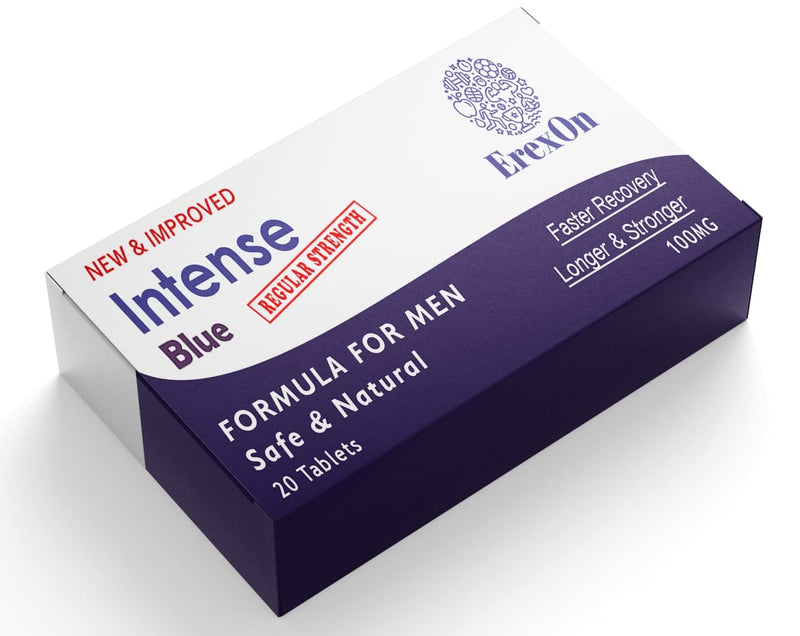 [Australia] - Erexon - Intense Blue 20 Tablets - Herbal Supplement for Men - Strong Effect - Performance & Enhancement Tablets for Men 
