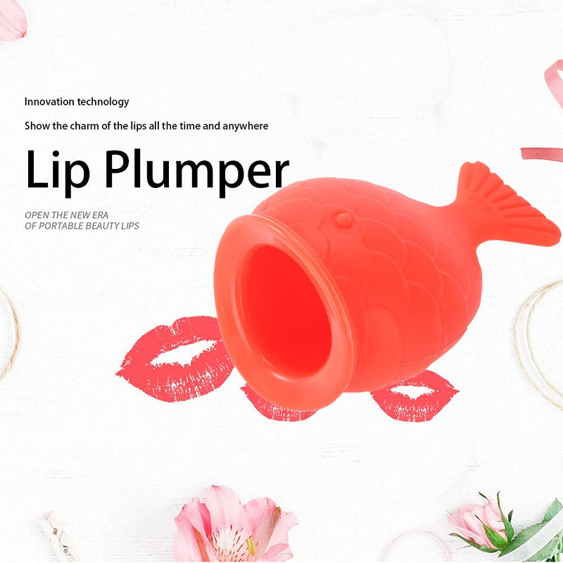 [Australia] - Lip Plumper, Portable Hand-Size Silicone Lip Plumper Instrument, Fish-Shaped Lip Enhancer Tool Lip Plumping Devices for Daily to Have a Sexy Lip 