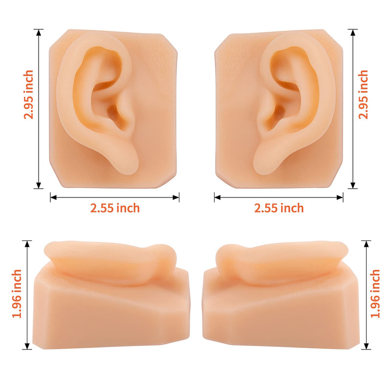 [Australia] - Ultrassist Soft Silicone Left Ear for Practicing Suture, Silicone Flexible Model for Education Display, Rubber Ear for Teaching Instructions 