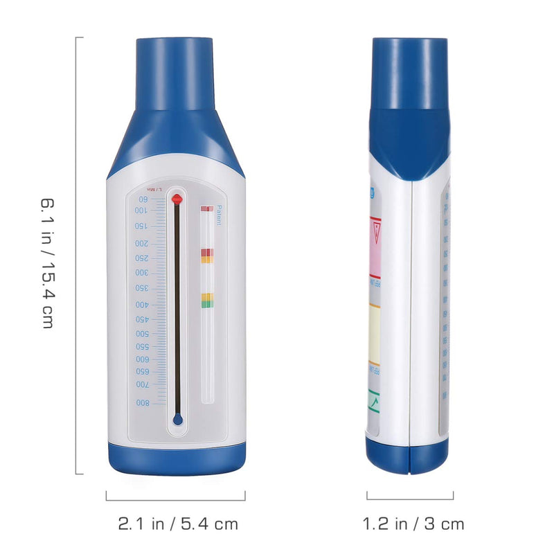 [Australia] - ULTECHNOVO Protable Personal Spirometer Peak Flow - Expiratory Flow Meter - Spirometry Lung Function Recovery Training Device - Breathing Function Monitor for Adult 