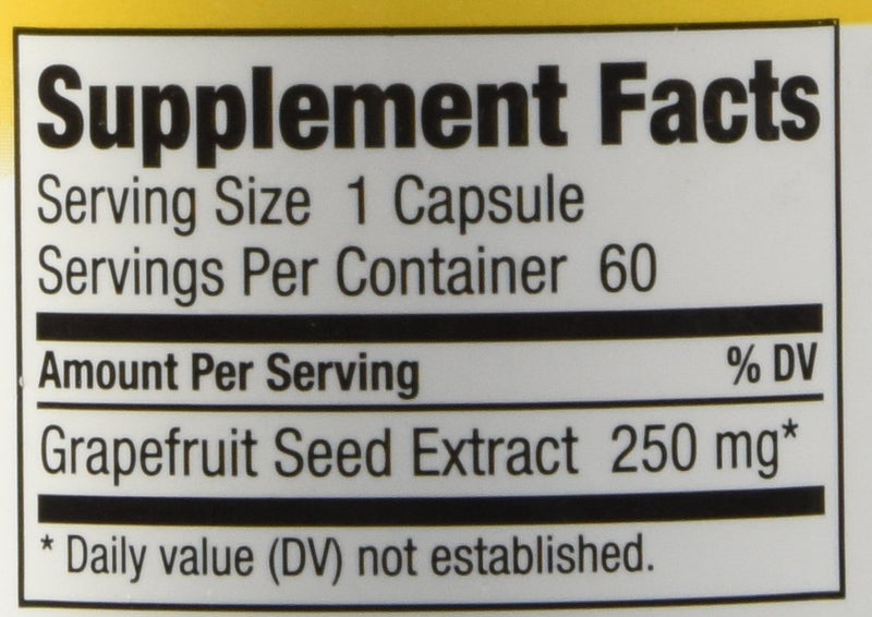 [Australia] - NutriBiotic – Grapefruit Seed Extract Capsules 250mg, 60 Count | Maximum Strength with Bioflavonoids | Potent Immune & Overall Health Support | Easy to Swallow | Vegan, Gluten Free, Non-GMO 
