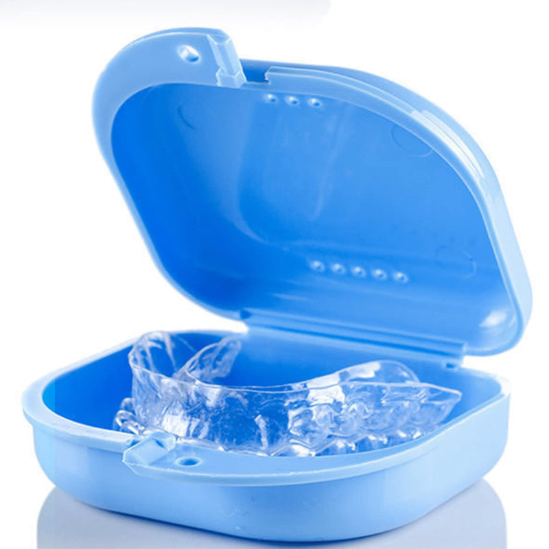 [Australia] - CHEERYMAGIC Sturdy Retainer Case Denture Box with Vent Holes for Denture Retainer Mouth Guard Brace Teeth Mouth Tray Splint A2JYH (A) A 