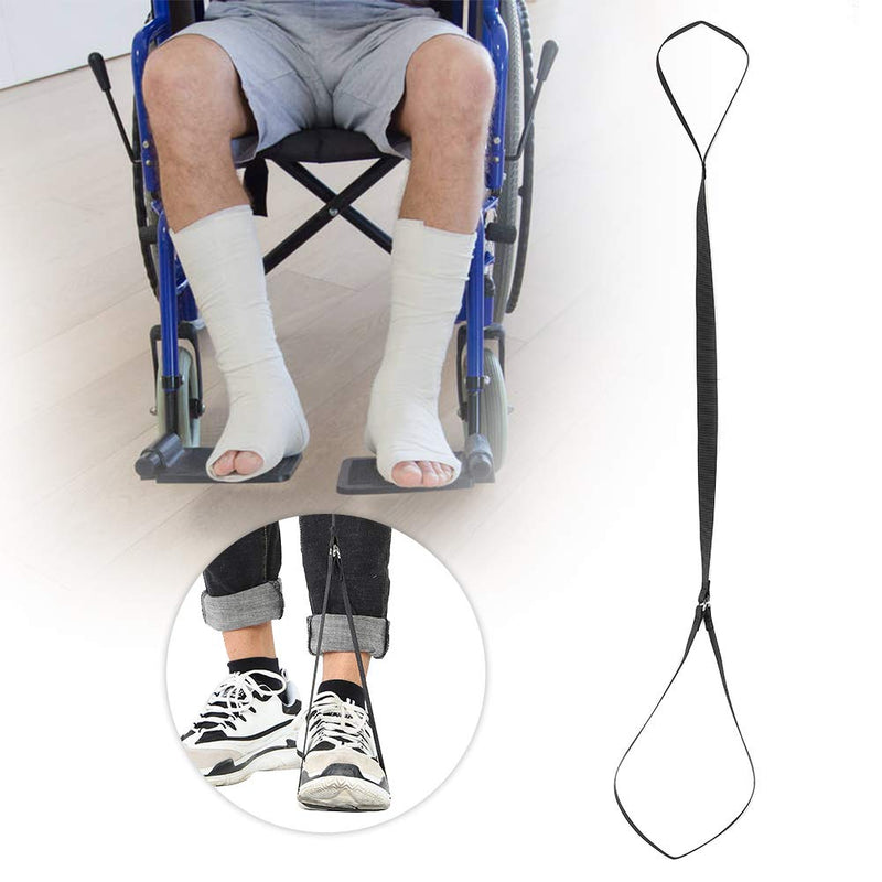 [Australia] - Nylon Leg Lifter Strap with Foot Strip, Foot Loop & Hand Grip for Adult, Long Band Mobility Aids for Disability Elderly, Hip Replacement & Wheelchair 
