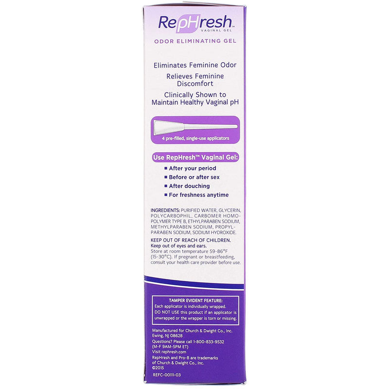 [Australia] - RepHresh Vaginal Gel, 0.07 Oz Each, 4 Count (Pack of 3) 