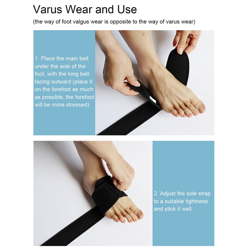 [Australia] - Foot Drop Brace, Professional Elastic Soft Foot Drop Brace Adjustable Foot Varus Valgus Correction Belt Breathable Foot Orthotic Brace Wrap(left) left 