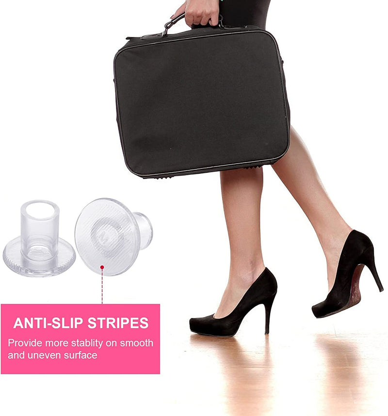 [Australia] - 6 Pairs Heel Stoppers for Grass, 3 Sizes High Heel Protectors for Women Wedding Shoes, Durable High Heel Protectors for Walking on Grass and Uneven Floor 