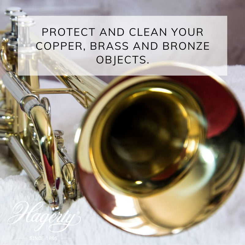 [Australia] - Hagerty Copper, Brass & Bronze Duster - Impregnated Polishing Cloth for Copper, Brass or Bronze Objects - 1 Piece 55 x 36 cm - Shine and Extra Protection 