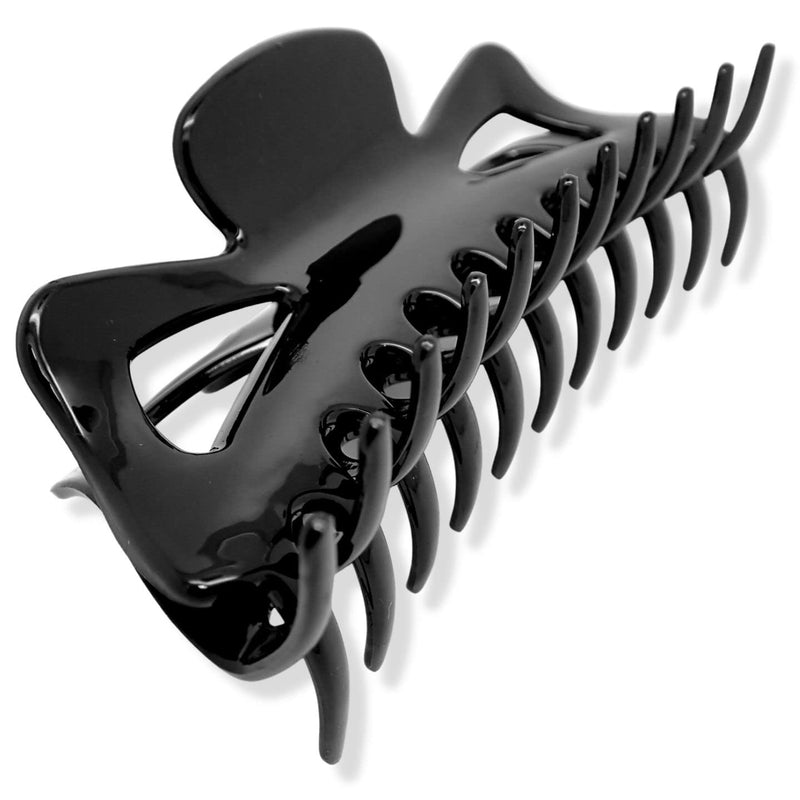 [Australia] - Topkids Accessories 14cm / 5.5" Extra Large Long Butterfly Claw Clip for Women and Girls with Thick Hair Clips Women Hair Grips Hair Claw Clips Hair Claws (Black + Tort Brown + Clear) Black + Tort Brown + Clear 