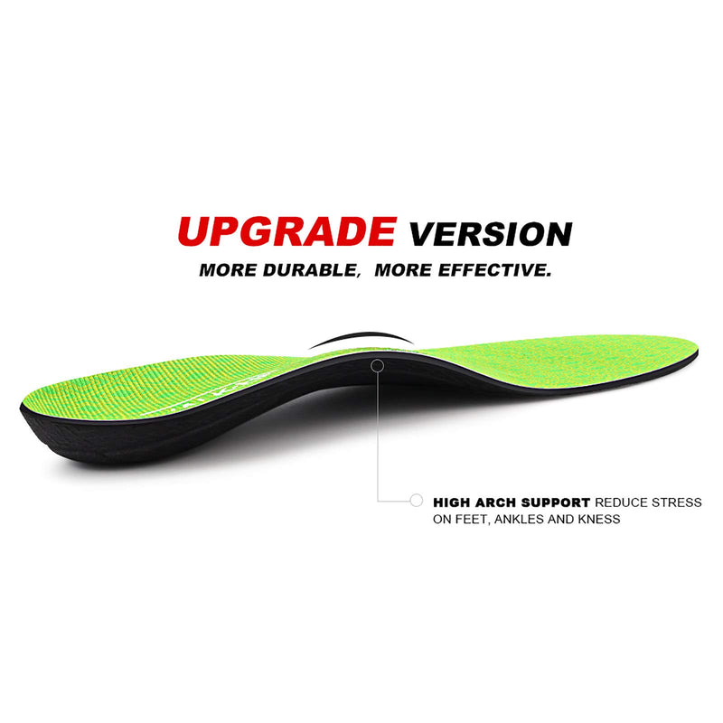 [Australia] - Plantar Fasciitis Feet Insoles Arch Supports Orthotics Inserts Relieve Flat Feet, High Arch, Foot Pain Mens 4 - 4 1/2 | Womens 6 - 6 1/2 Green 