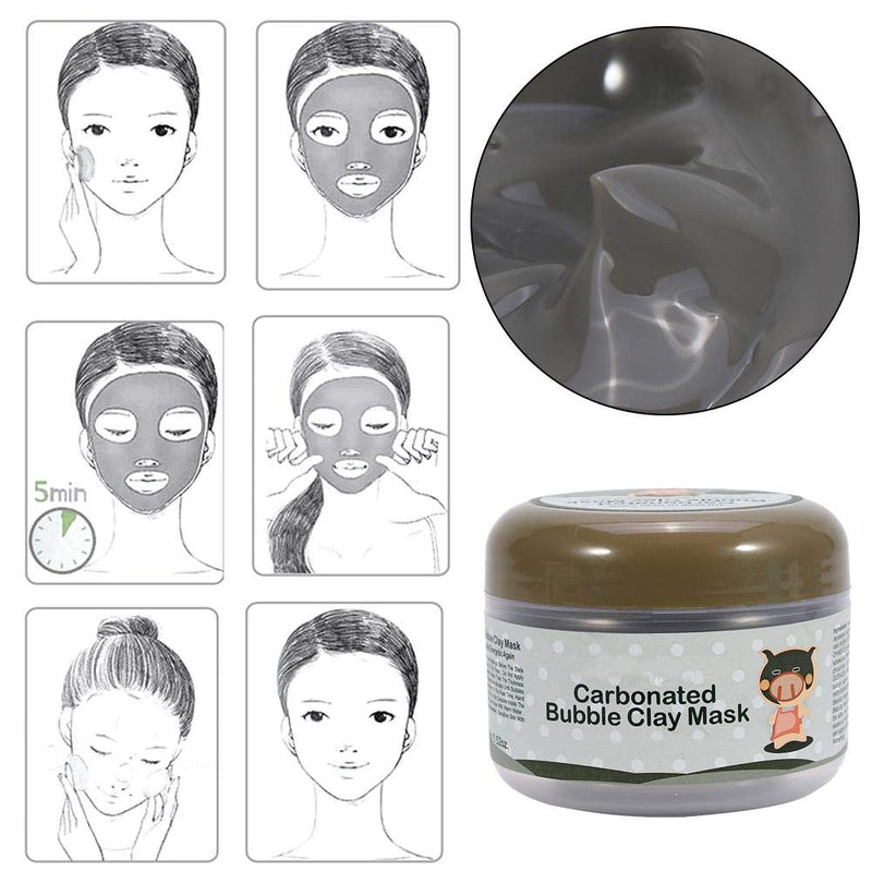 [Australia] - Face Cleanse Bubble Mask, Deep Cleaning Clay Mask, Peel Off Mask Clay Mask Moisturizing Anti Aging Facial Skin Care Smooth Mask 
