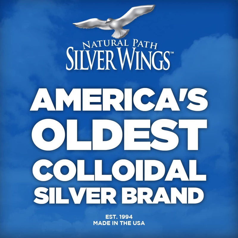 [Australia] - Natural Path Silver Wings Colloidal Silver 250ppm Spray Top 2 Fl Oz. - Enhanced Immune Support Supplement 