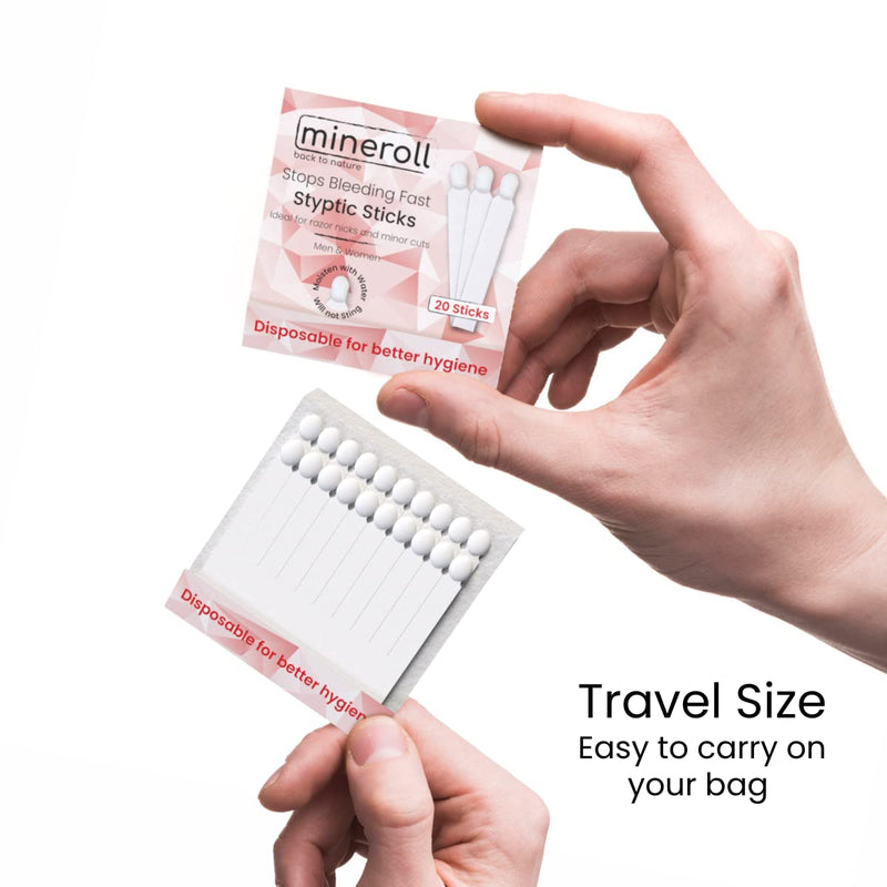 [Australia] - Styptic Stick Shave Accessories (4-Packs, 80-Sticks) Stops Bleeding For Razor Nicks For Men & Women - Sanitary and Great For Barbers or Personal 