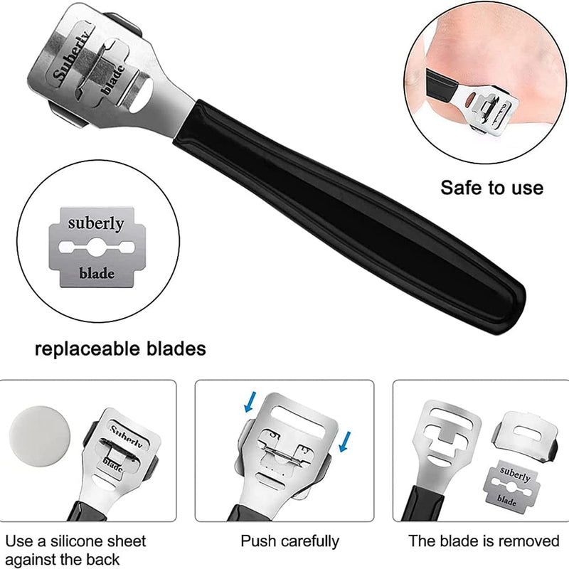 [Australia] - Foot Files for Hard Skin10 Pcs Multi Foot File Stainless Steel Feet Scrapers Hard Skin Remover Professional Foot Care Tool Foot Skin Removal Pedicure Set 