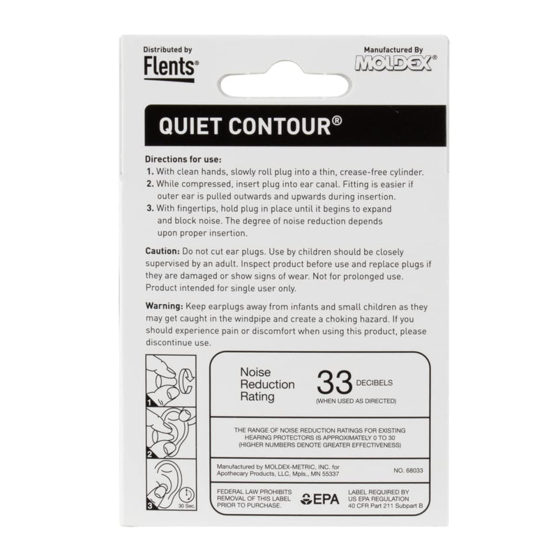 [Australia] - Flents Ear Plugs, 10 Pair with Case, Ear Plugs for Sleeping, Snoring, Loud Noise, Traveling, Concerts, Construction, & Studying, NRR 33, Made in the USA 10 Pair (Pack of 1) 