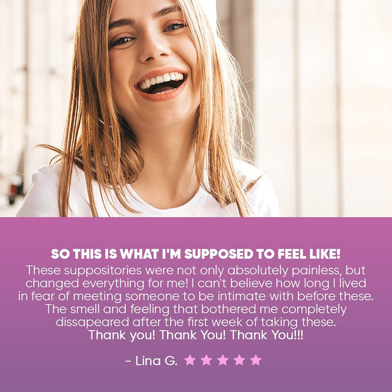 [Australia] - Seroflora Boric Acid Vaginal Suppositories 600 mg 60 Pack - Boric Acid Pills for Women - Feminine Health and Wellness Essentials - Vaginal Health pH Balance for Women - Supports Vaginal Odor Control 