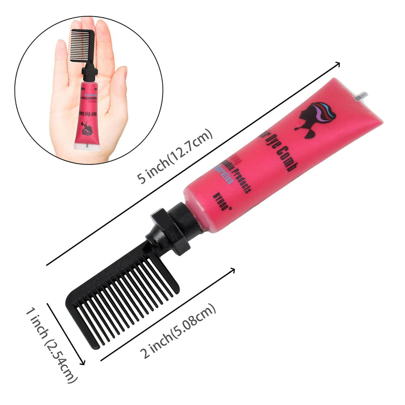[Australia] - Byhoo Hair dye for Dark Hair, Temporary Hair Colour Comb for GIrl & Women. Great Gift on Birthday Halloween Christmas Cosplay Party, Easy Washable and Safety Hair Chalk Comb( 6 Bright Colour) 
