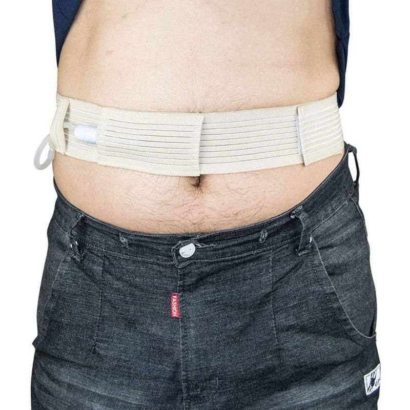 [Australia] - Peritoneal Dialysis Catheter Belt - 2 Pack G Tube Holder for Men and Women - Abdominal Dialysis Belt for PD,G,PEG,J Tube Fixed - Dialysis Accessories(Medium) medium 